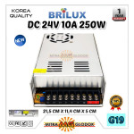 Power Supply Trafo Brilux DC 24V 10.4A | 250W (Super Quality)
